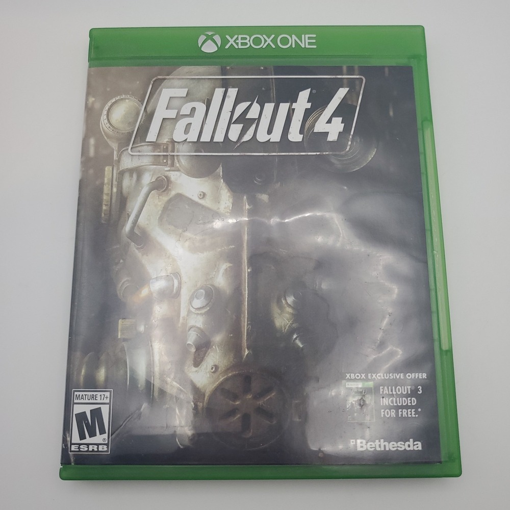 Fallout 4 Microsoft Xbox One CIB 2015 W/ Vault-Tec Poster TESTED WORKING